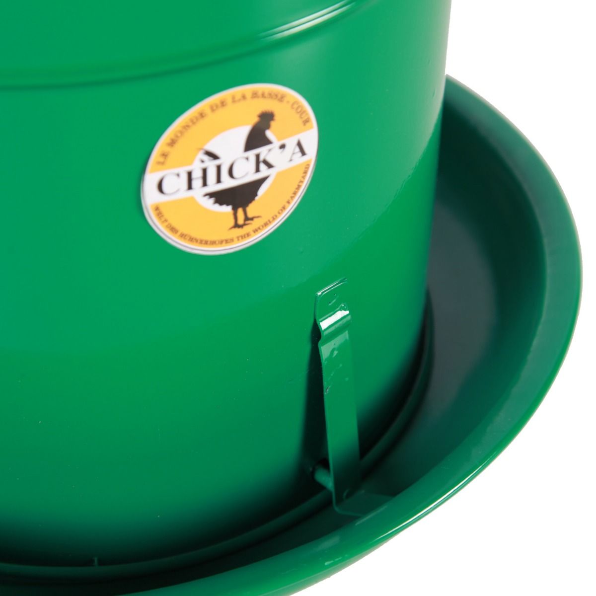 Enamelled feeder hopper using rack and pinion 10L