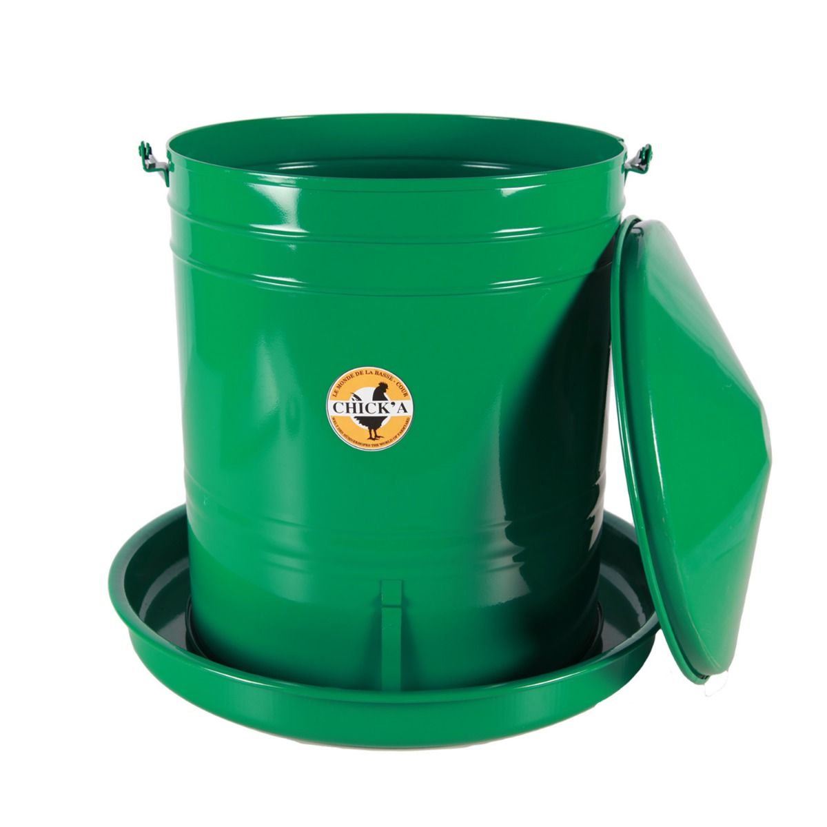 Nourrisseur trémie émaillé à crémaillère 20 L