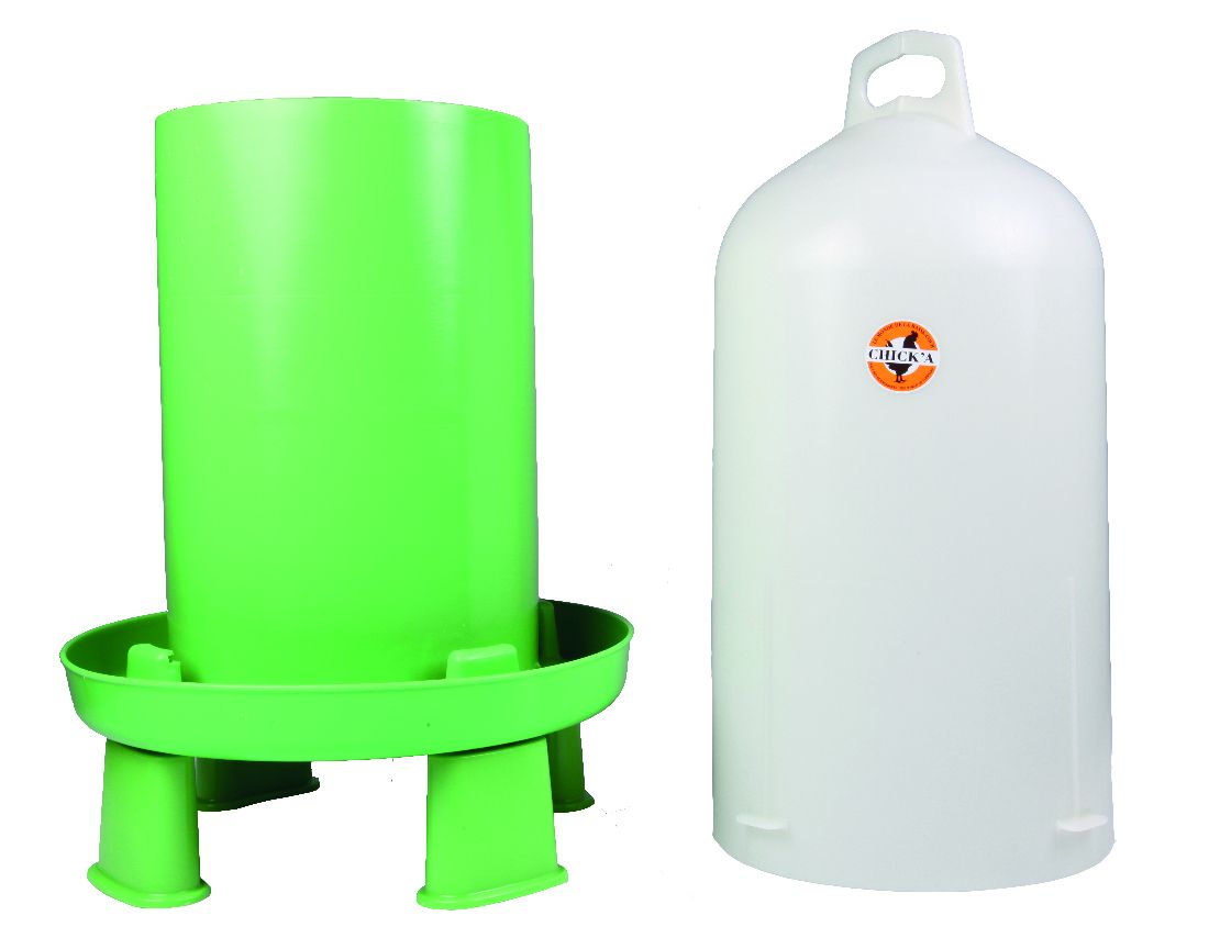 Pieds abreuvoir double cylindre Ligne Verte, x4