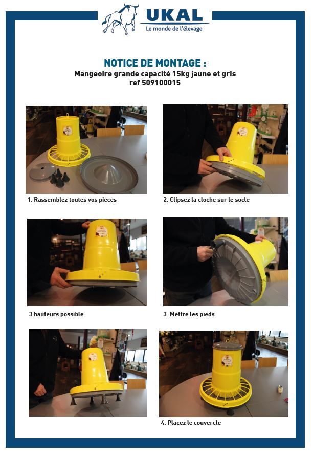 Mangeoire Compacta petit modèle 8 kg 