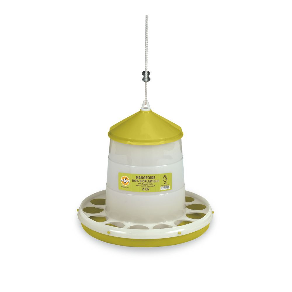 Nourrisseur bioplasique 2 kg pour volailles CHICK'A