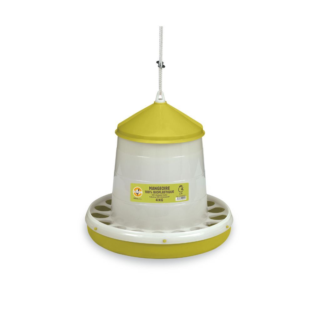 Nourrisseur bioplasique 4 kg pour volailles CHICK'A