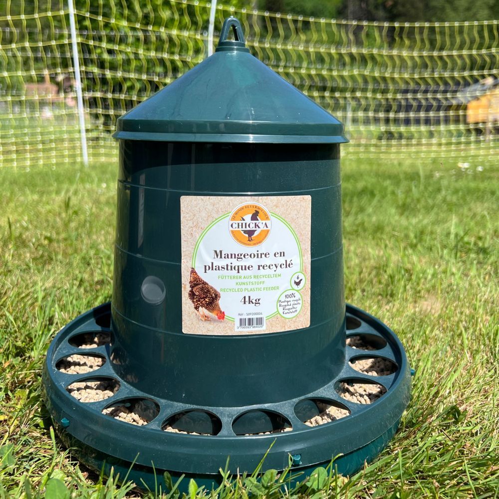 Nourrisseur en plastique recyclé 4kg CHICK'A