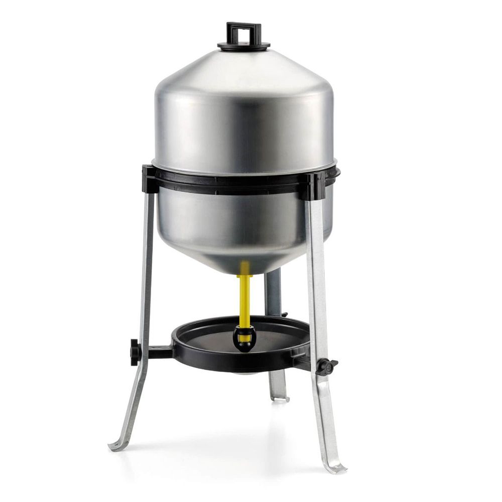 Abreuvoir siphoïde galvanisé sur pied 22 L pour 25 poules