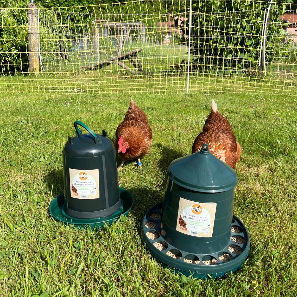 Abreuvoir en plastique recyclé 5L CHICK'A