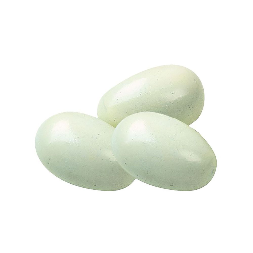 3 œufs factices en bois peint pour poule CHICK'A