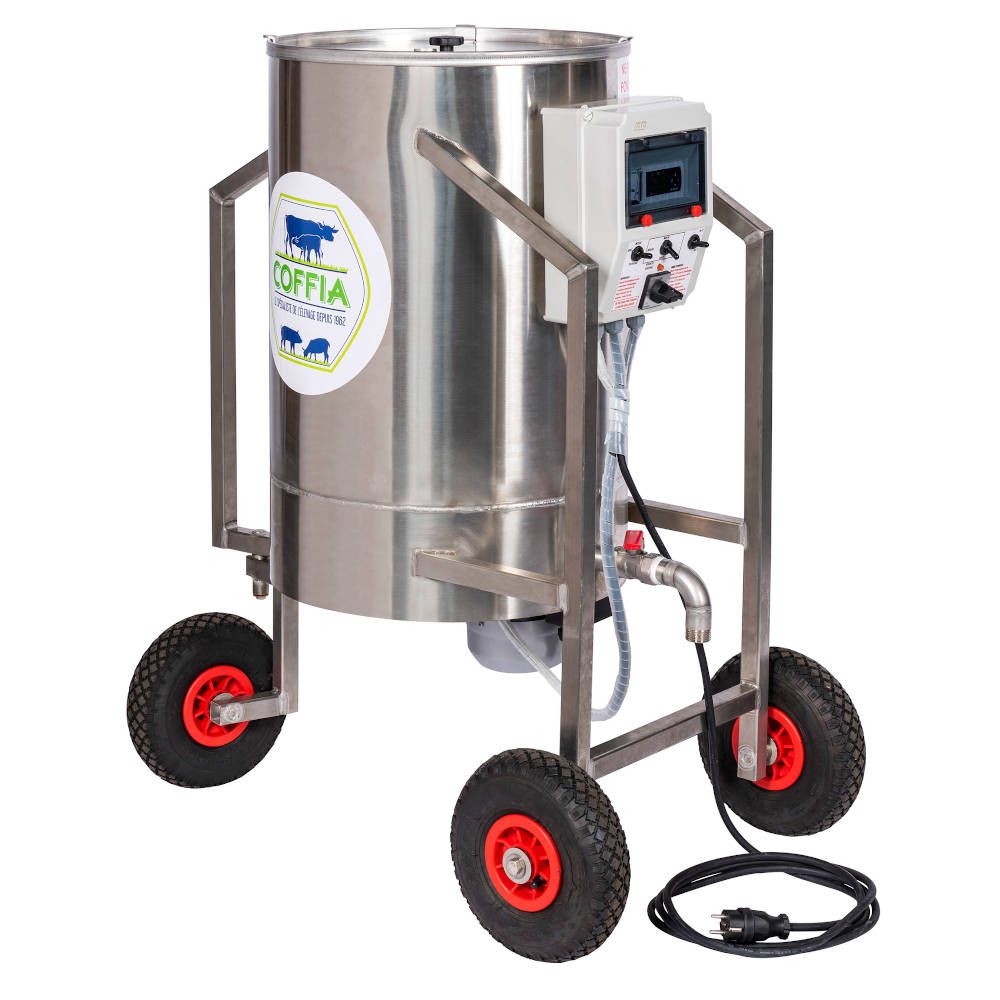 Thermiseur en Inox sur roues 100L