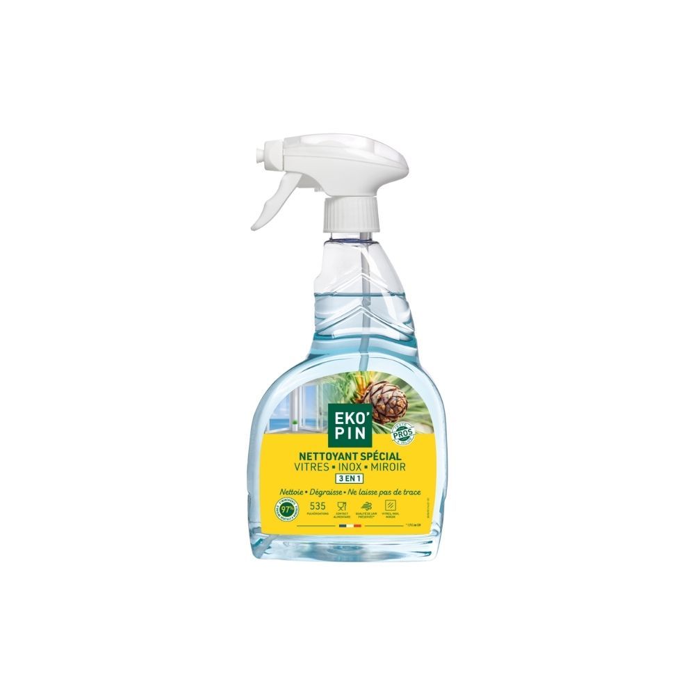 Nettoyant spécial surfaces vitrées 3 en 1 EKO'PIN 750 ml