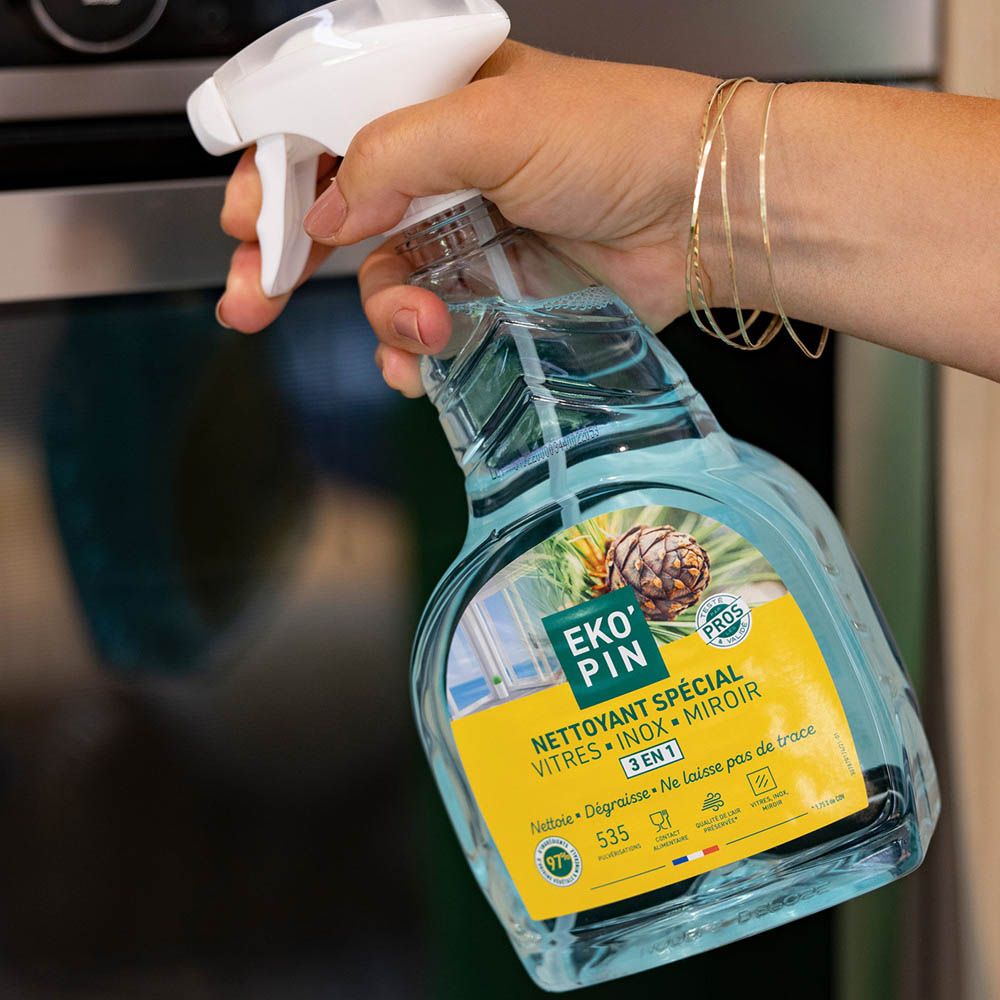 Nettoyant spécial surfaces vitrées 3 en 1 EKO'PIN 750 ml
