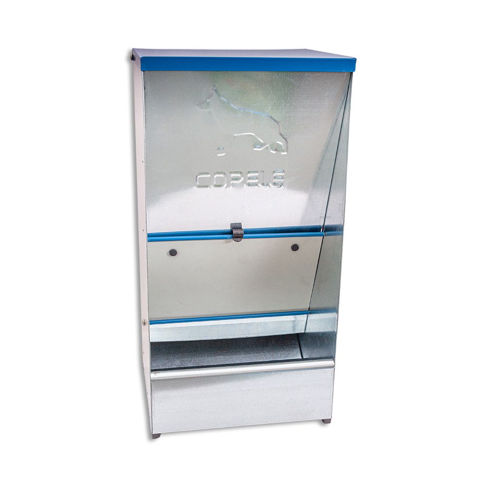 Futternapf mit Trichter aus verzinktem Blech 27L für Hunde COPELE