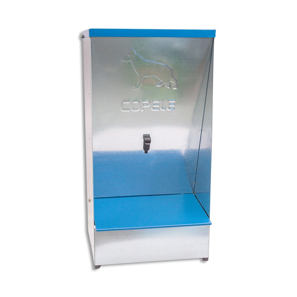 Futternapf mit Trichter aus verzinktem Blech 27L für Hunde COPELE