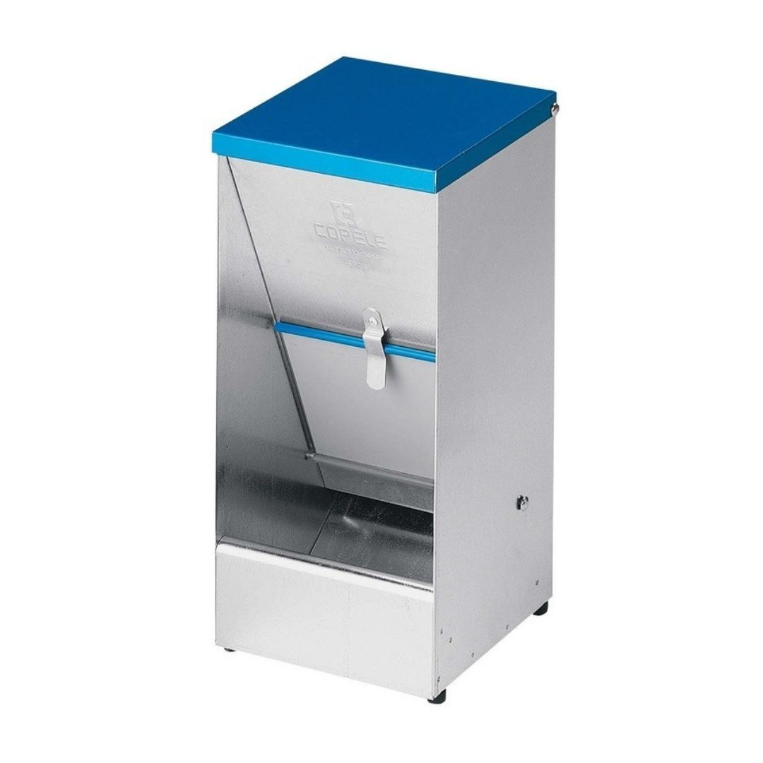 Futternapf mit Trichter aus verzinktem Blech 27L für Hunde COPELE