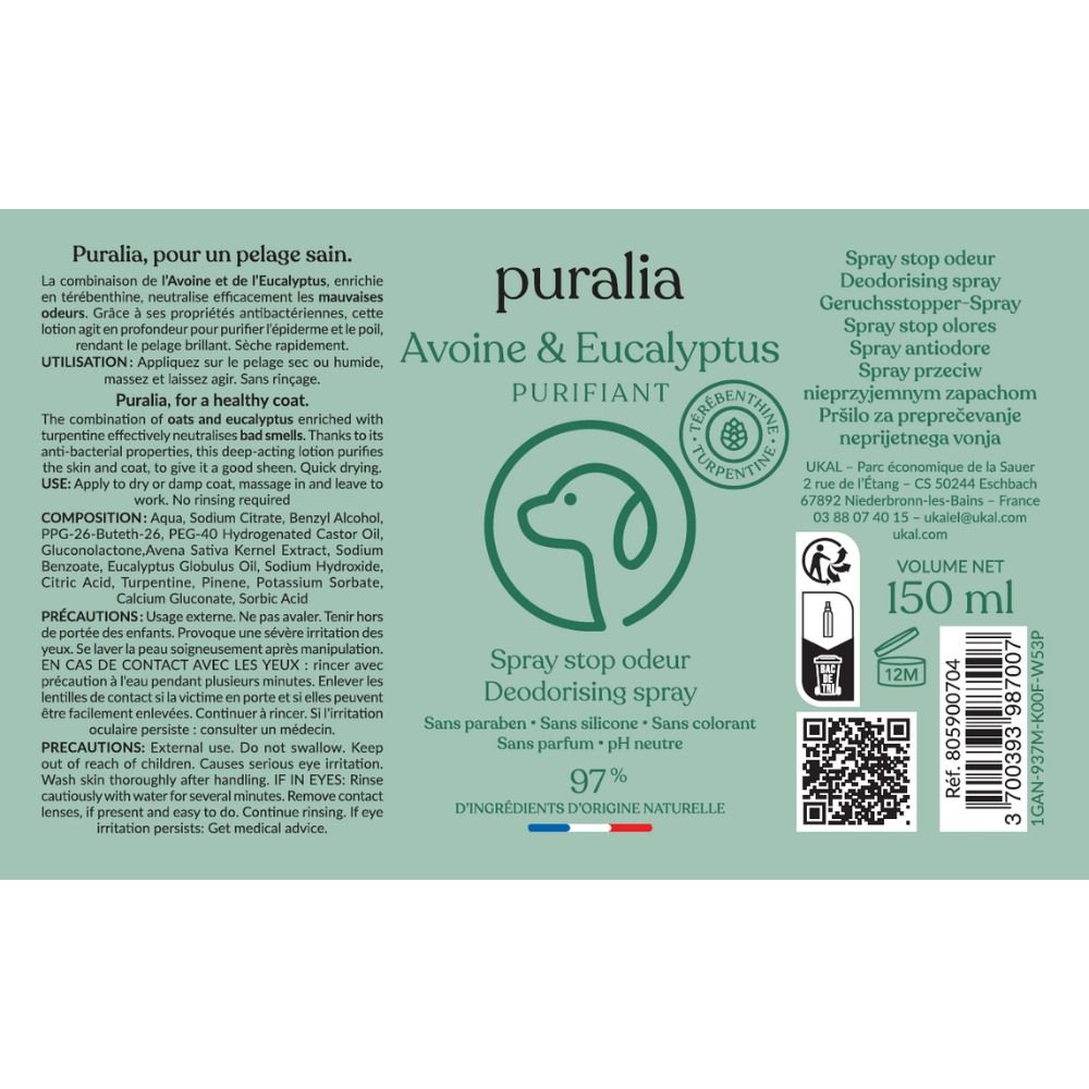 Geruchsstopper-Spray 150 ml PURALIA