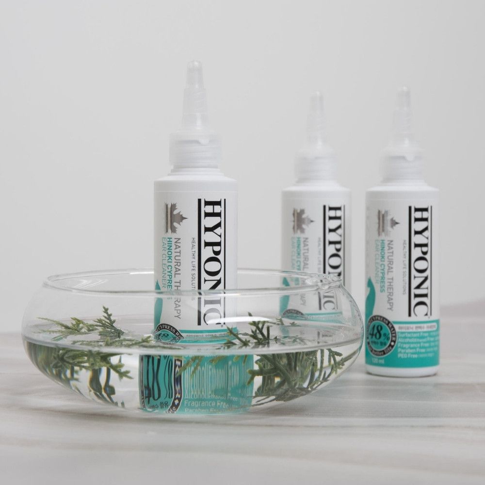 Nettoyant oreille naturel et hypoallergénique pour chat 120 ml HYPONIC