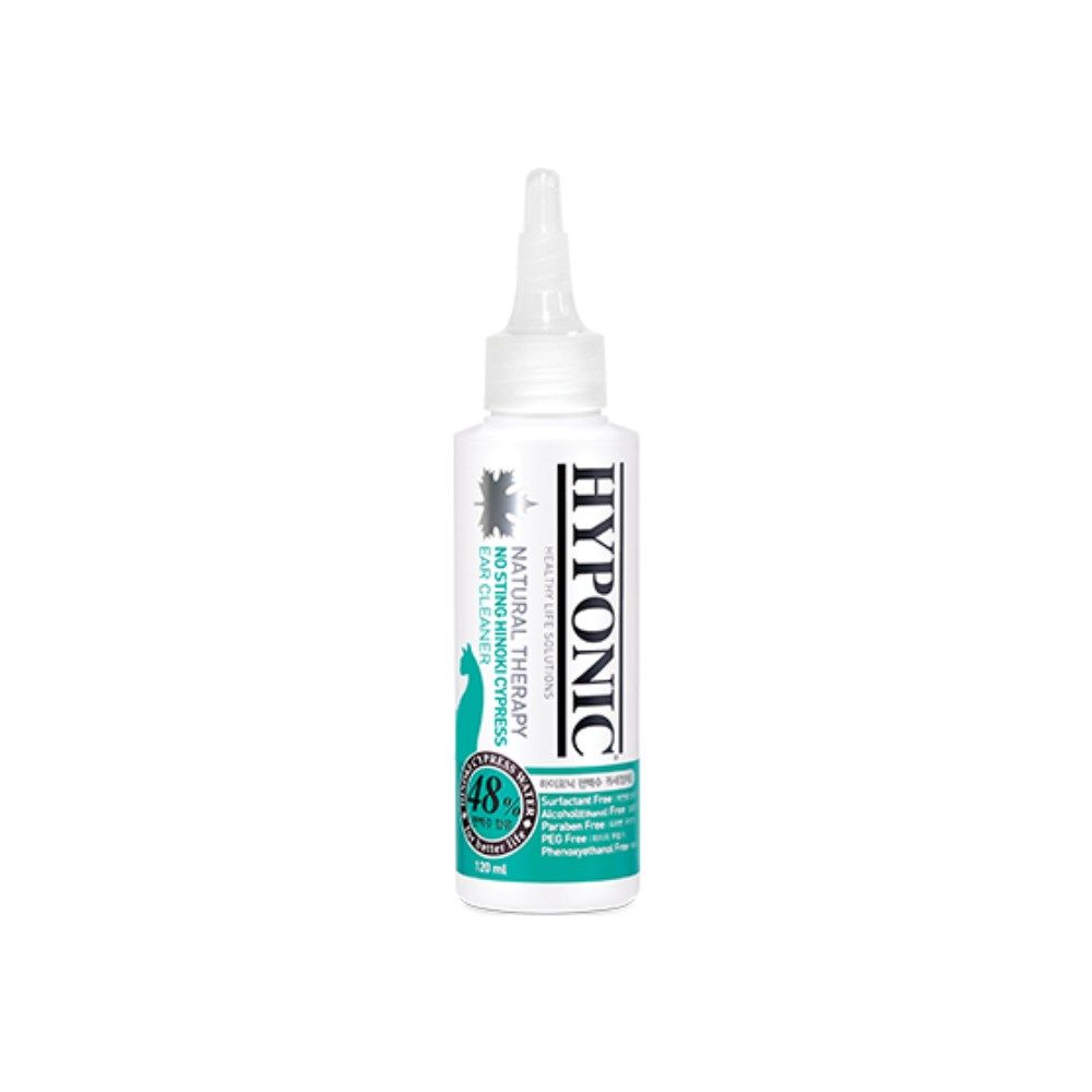 Nettoyant oreille naturel et hypoallergénique pour chat 120 ml HYPONIC