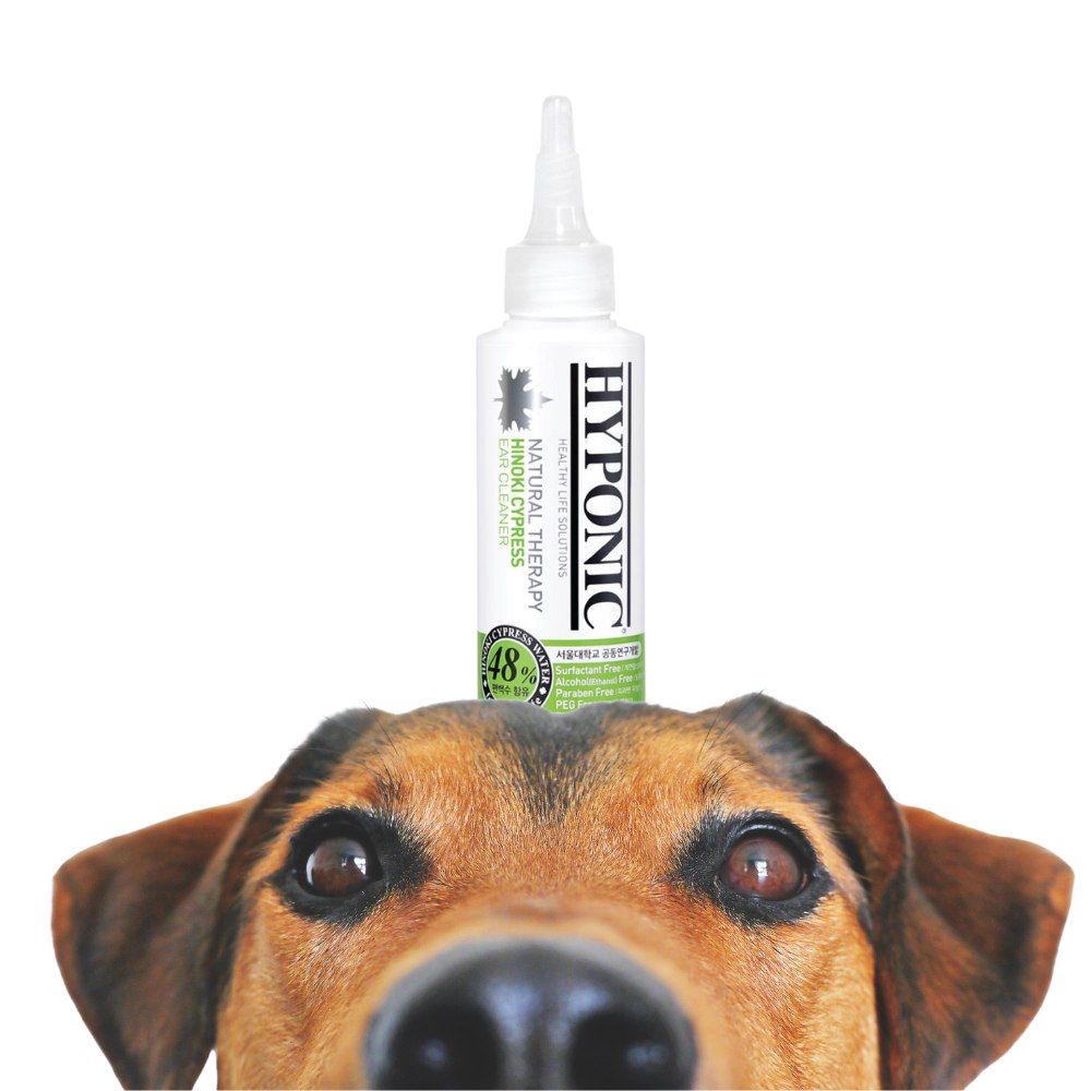 Nettoyant oreille naturel et hypoallergénique pour chien 120 ml HYPONIC