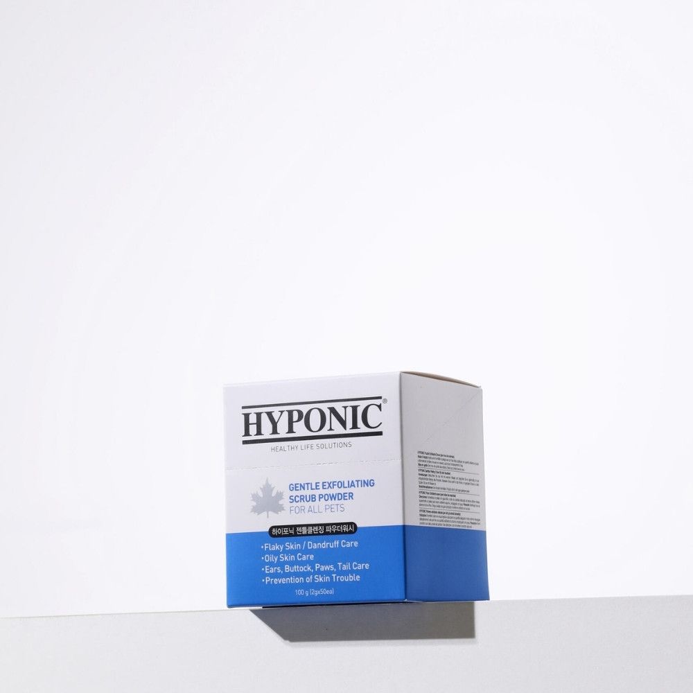 Shampoing exfoliant en poudre pour chiens et chats 50 x 2 g HYPONIC