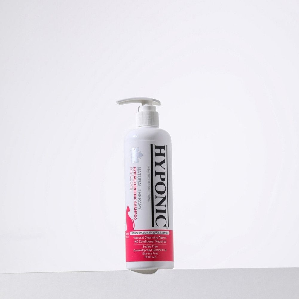 Shampoing naturel et hypoallergénique pour chats 300 ml HYPONIC