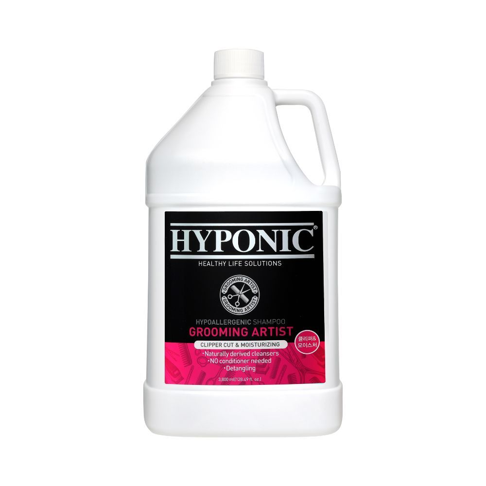 Shampoing pro hypoallergénique Premium Grooming Artist pour chiens 3,8 L spécial HYPONIC