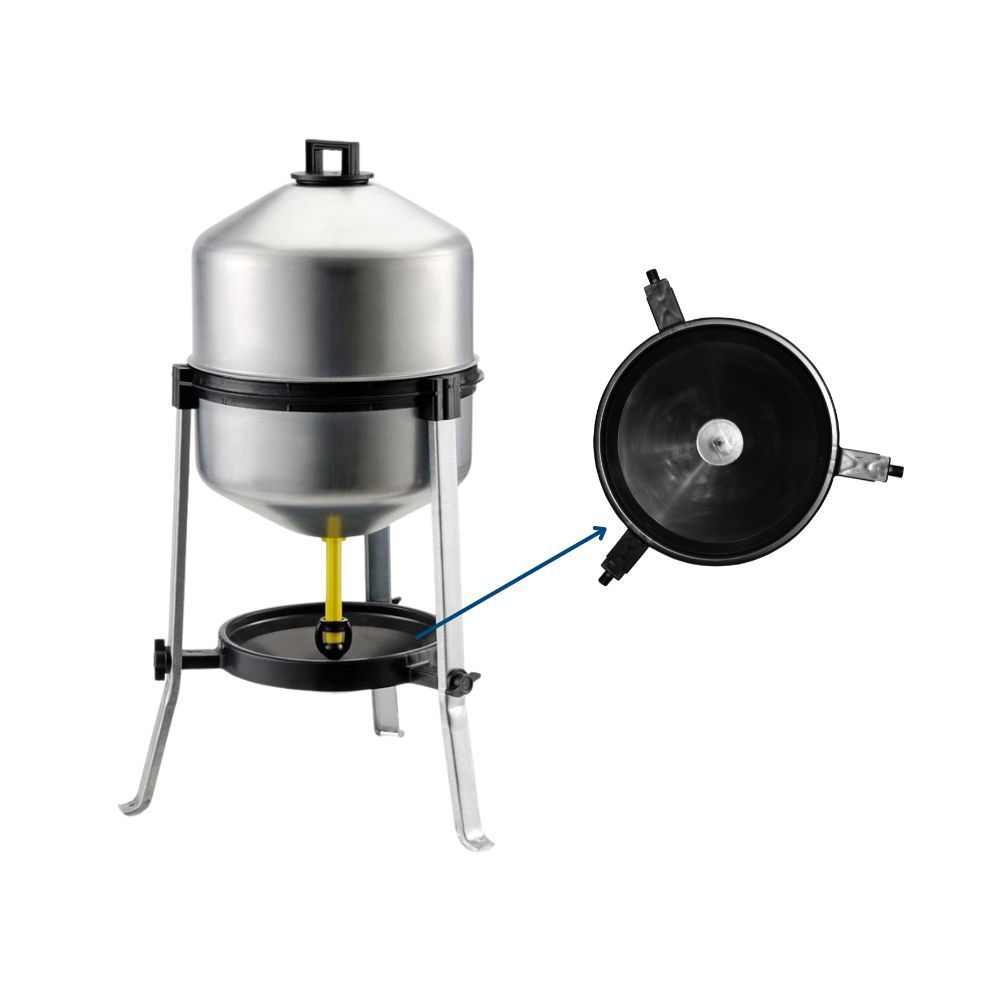 Galvanised siphon trough cup CHICK'A 