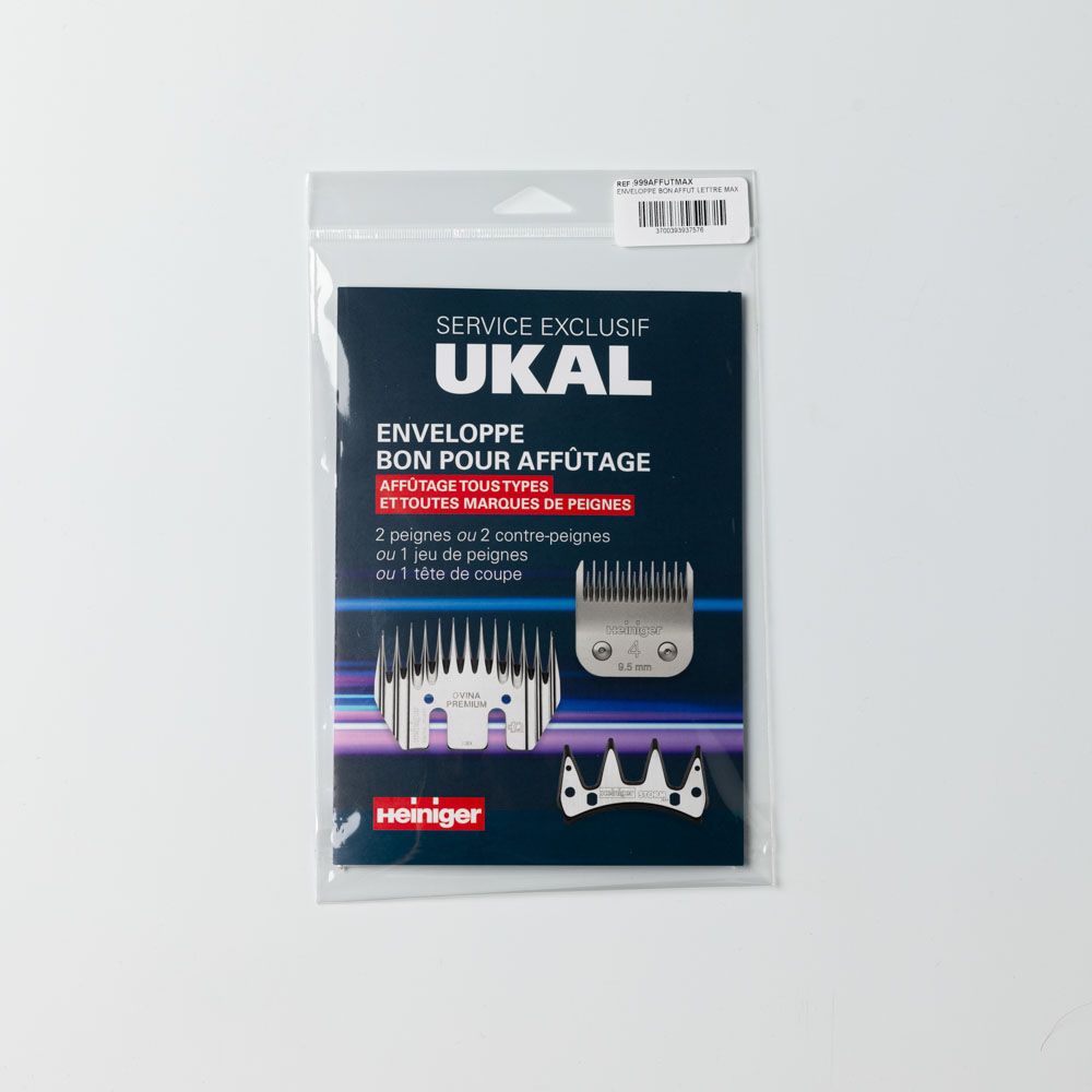 Enveloppe bon d’affûtage 