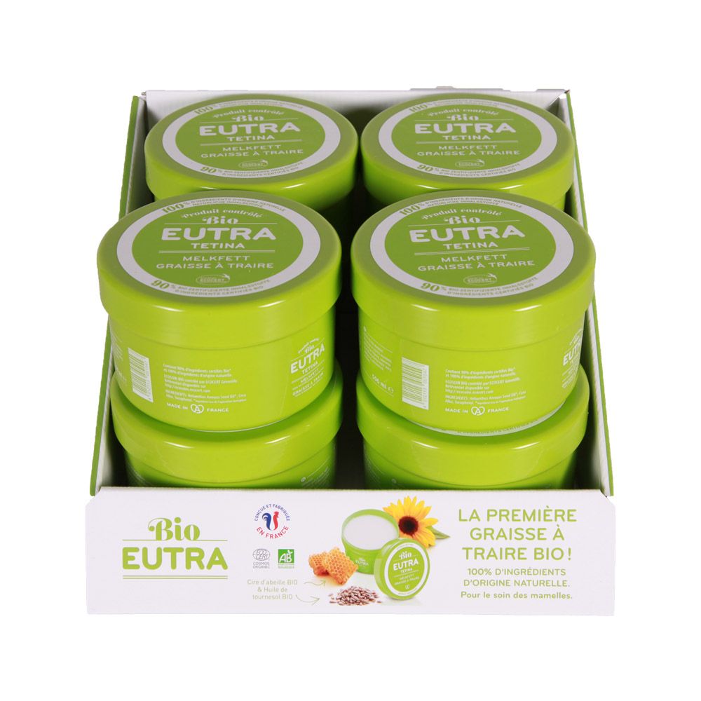 Présentoir de comptoir graisse à traire EUTRA Bio