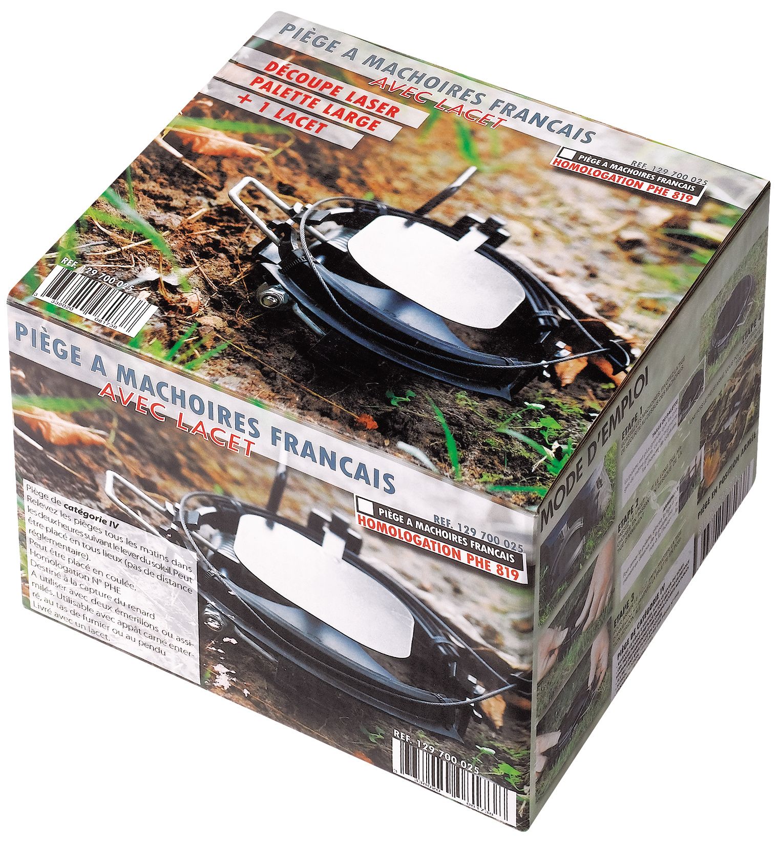 Piège à mâchoire, type français non emballé