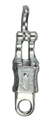 Snap hook of panic, fixed round eye