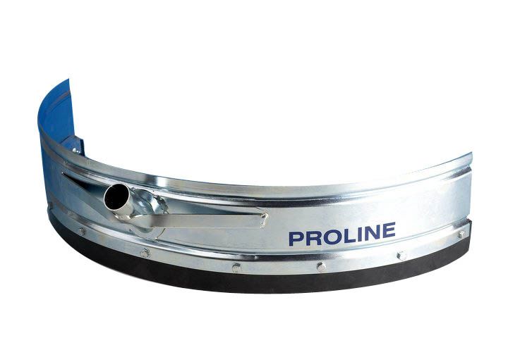 Güllenschieber Edelstahl Gebogen