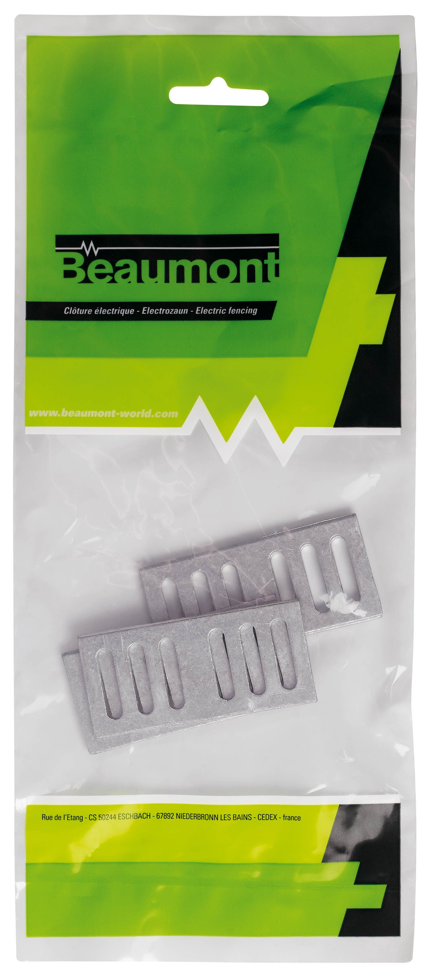  5 Aluminium-Verbindungsstücke für 40-mm-Band unverpackt BEAUMONT