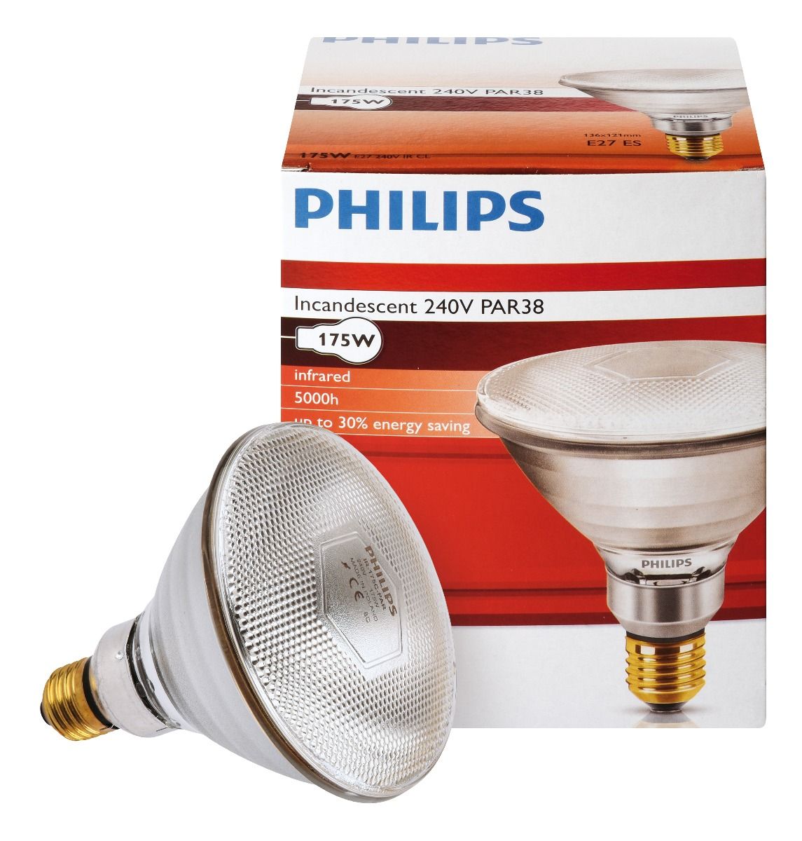 Posterity Recently bind Philips IR light bulb 175 W - Ukal