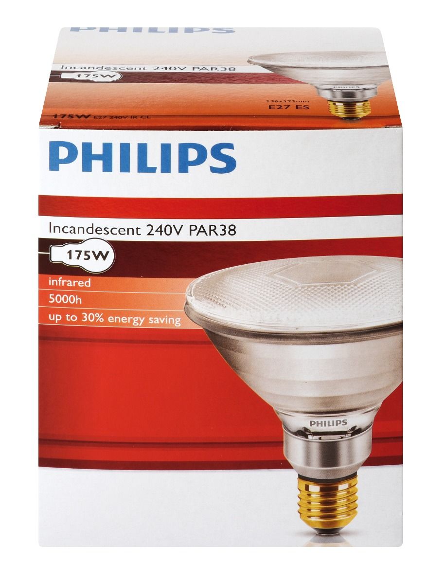 Posterity Recently bind Philips IR light bulb 175 W - Ukal