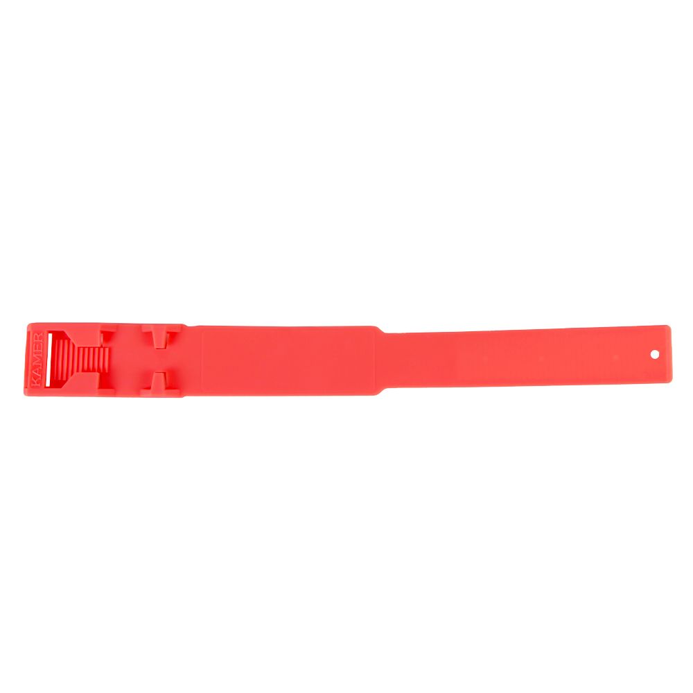 10 bracelets en plastique cerise fluo
