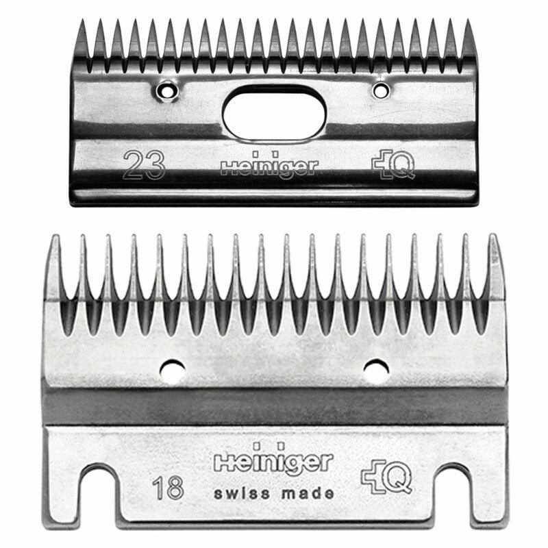 Jeu peignes Heiniger bovin tonte rapide 18/23 dents