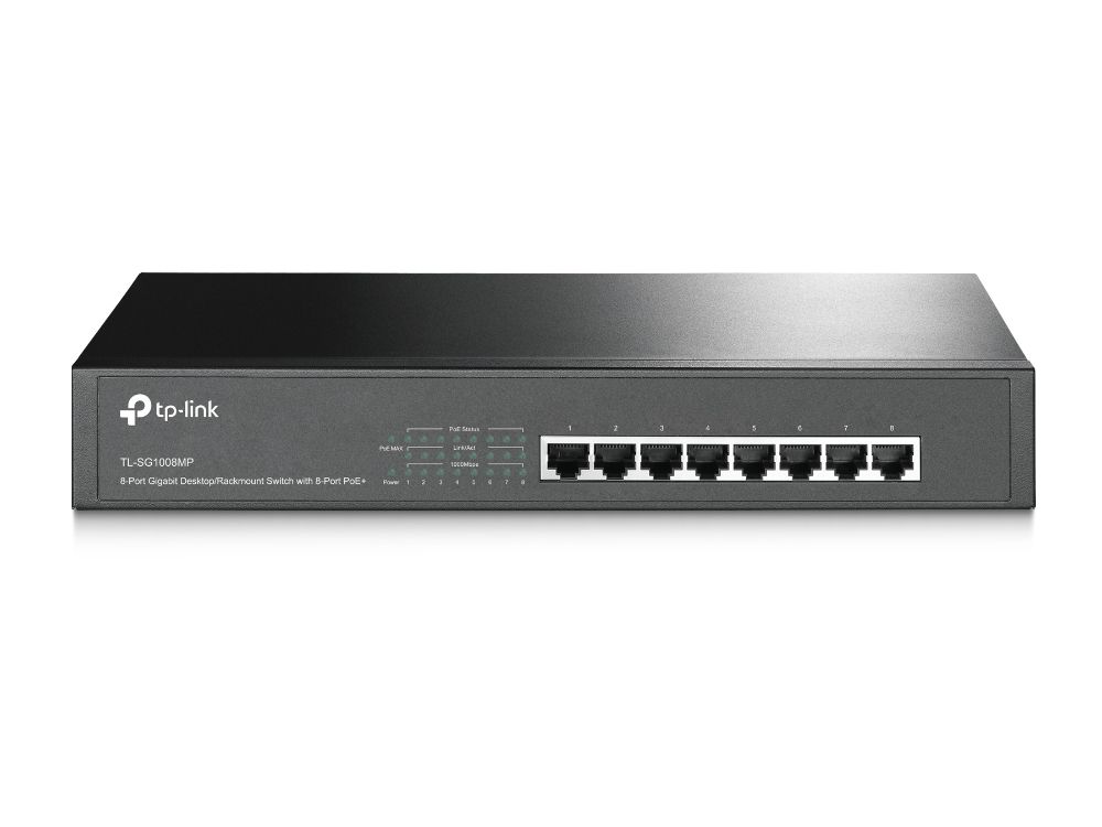 8-port Gigabit PoE+ switch 