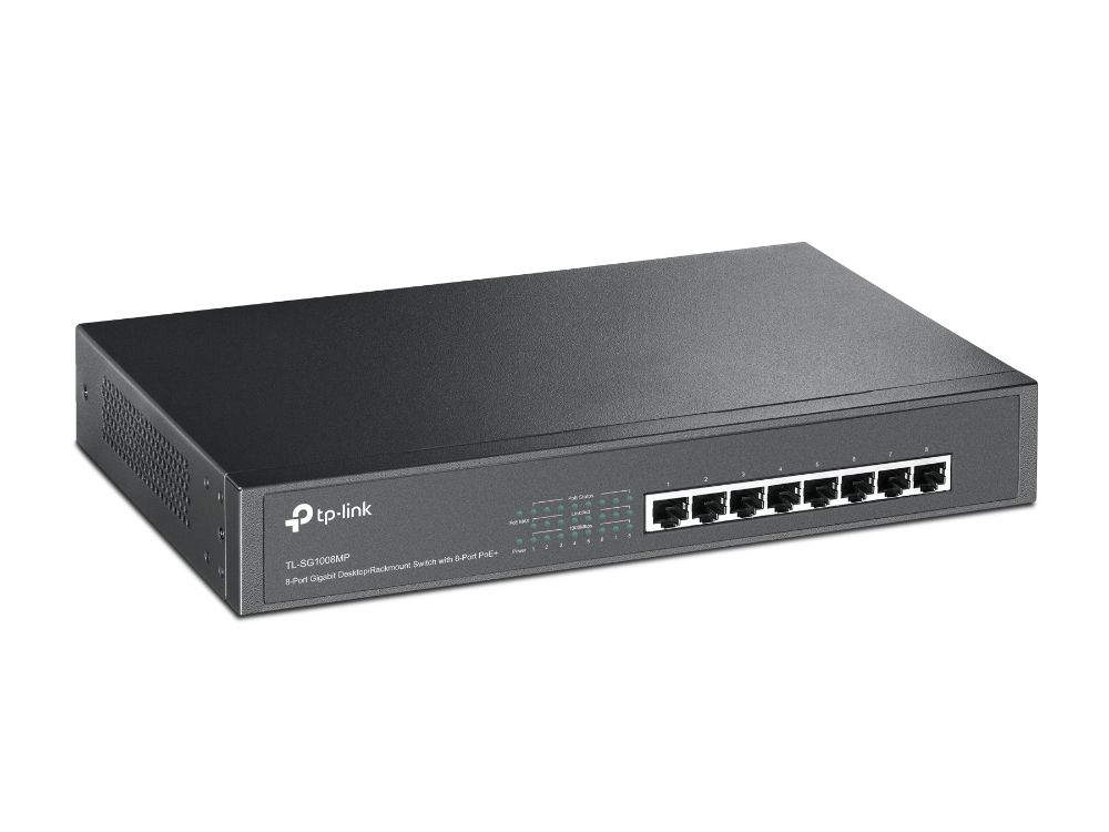 8-port Gigabit PoE+ switch 