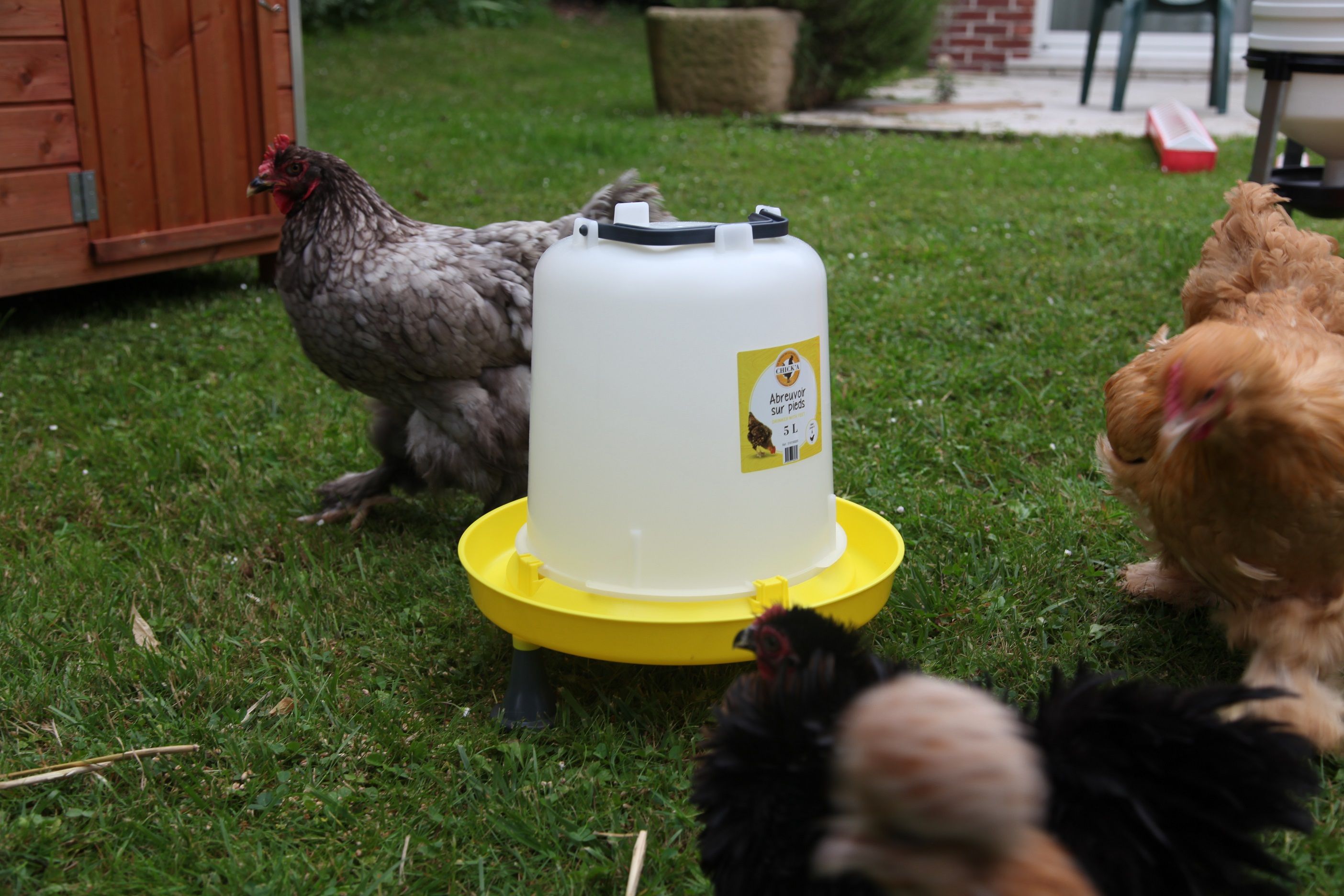 Tränke Mit Füssen 5L Weiss/Gelb