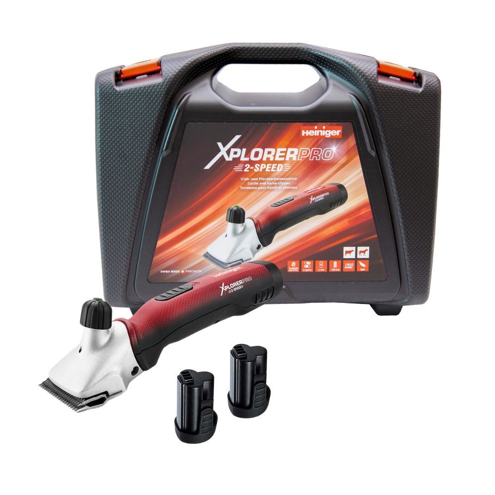 Heiniger Xplorer Pro 2-Speed Schermaschine - 2 x Akku