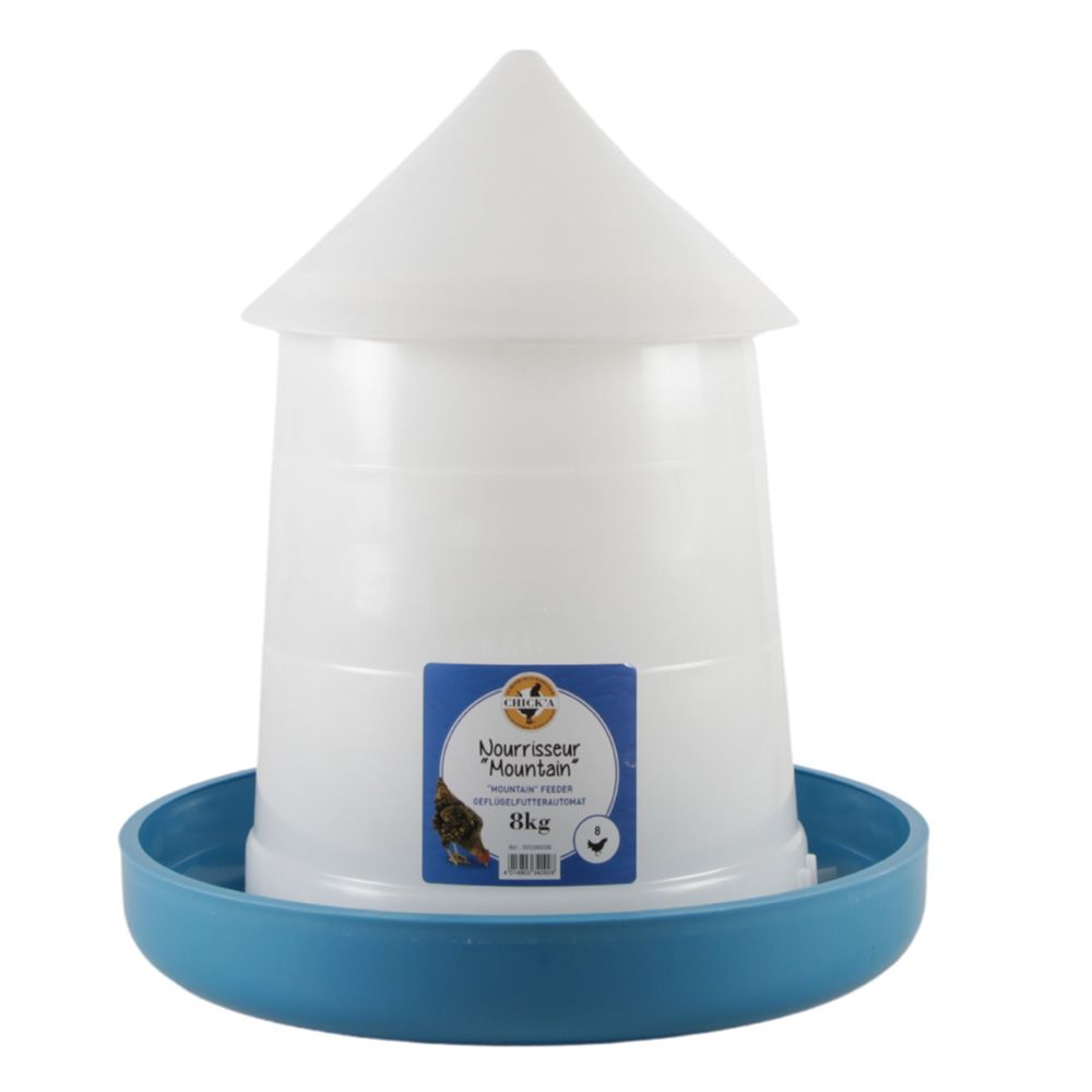 Nourrisseur Mountain conique bleu 8 kg