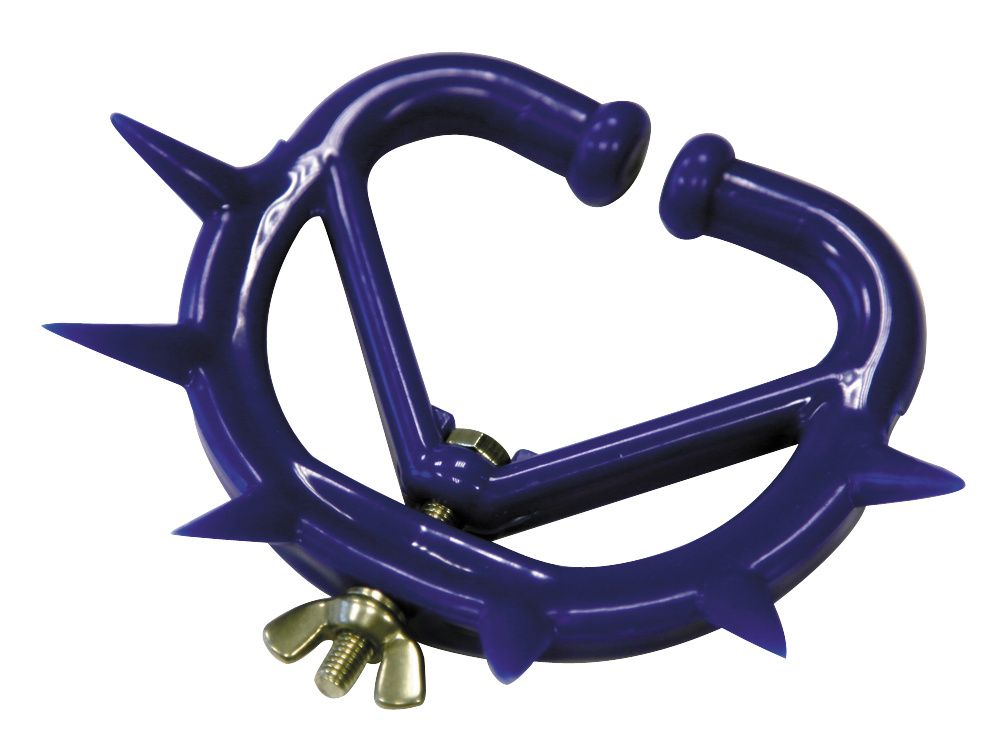 Plastic adjustable calf weaner with spikes medium model X5