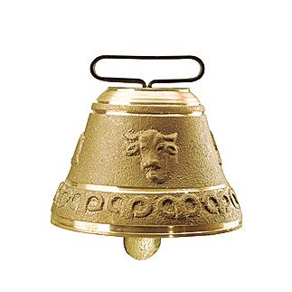 Round brass casting bell 100 mm