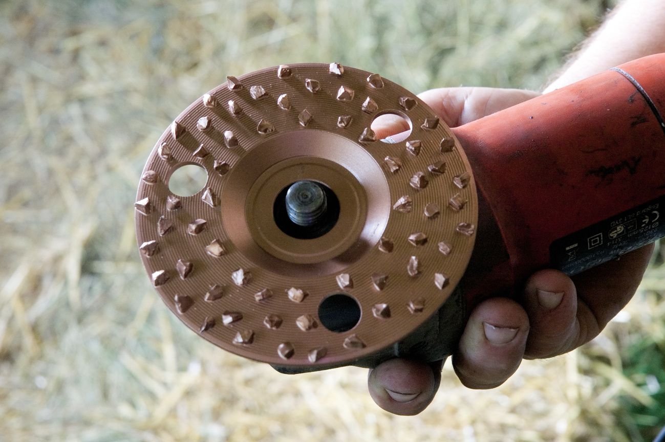 Disque à sabot gros grain 125 mm SEPTICARE