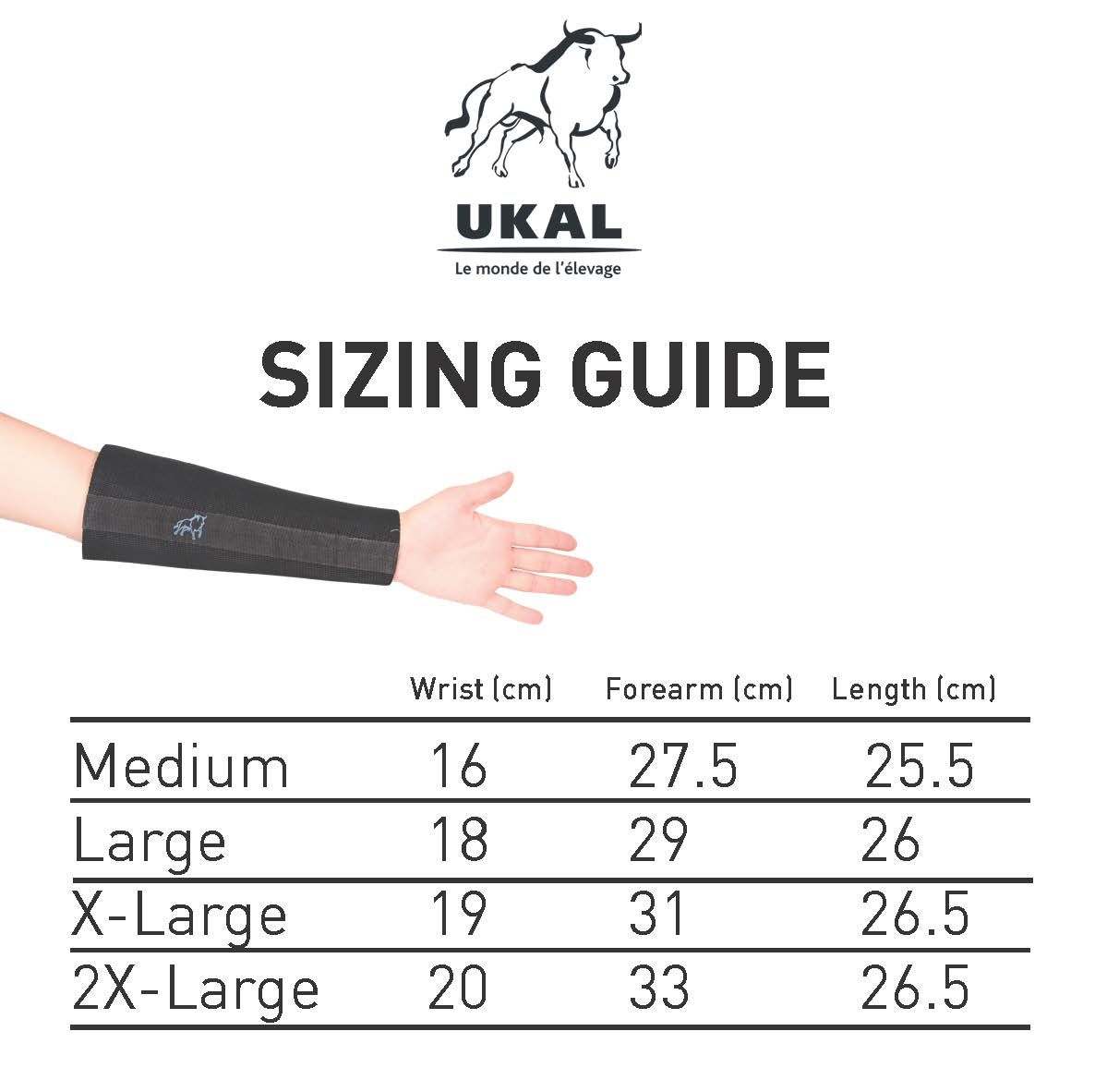 Neoprene dairy sleeves X2 - XXL