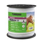 Ruban blanc et vert 40mm / 200m PADDOCK