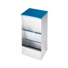 Futternapf mit Trichter aus verzinktem Blech 10L für Hunde COPELE