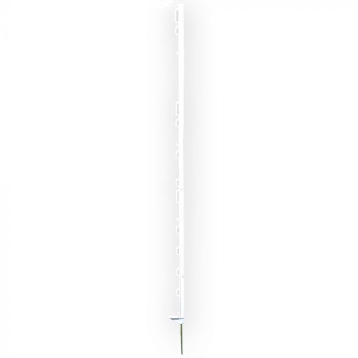 10 White fence posts in plastic 136 cm HORIZONT electric fence Ukal