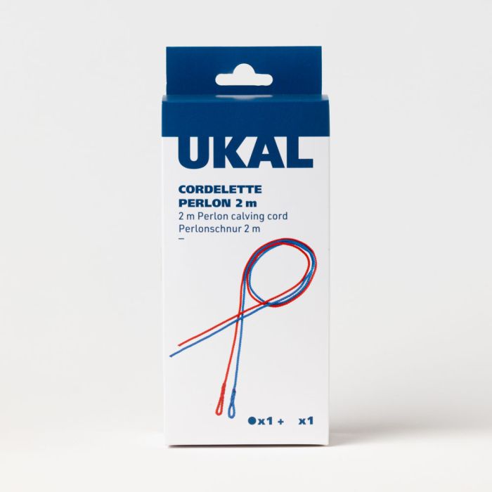 One blue and one red perlon calving cord 2 m