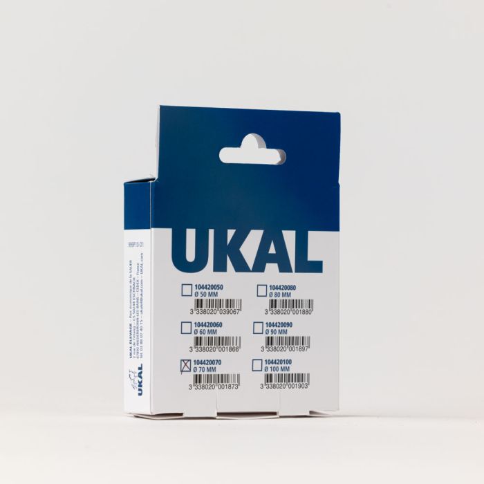 Nickel-plated steel bull ring 50 mm