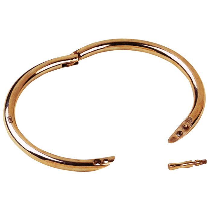 Brass bull ring diameter 70mm unpacked