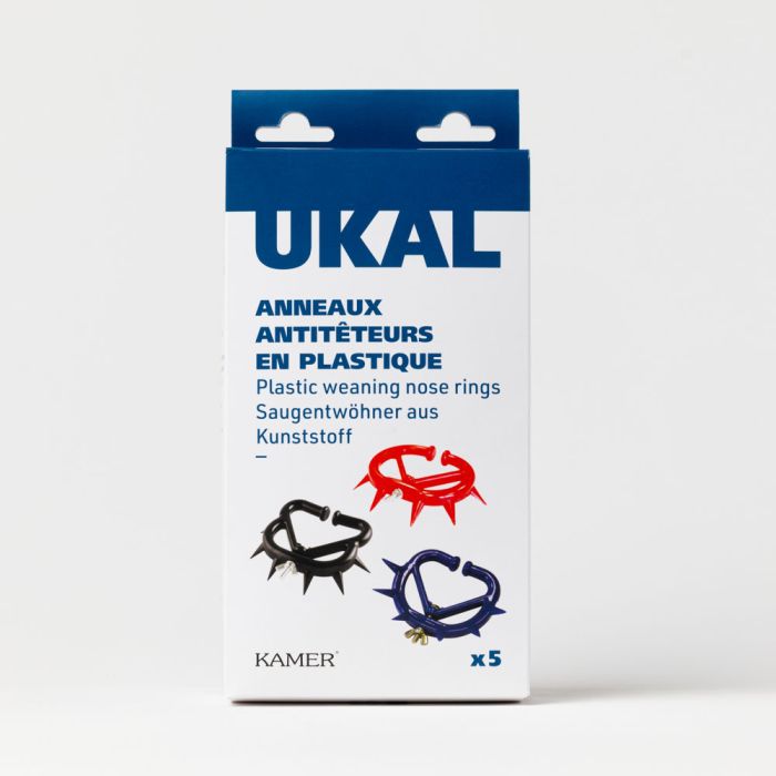 Plastic adjustable calf weaner with spikes medium model X5